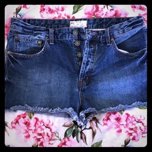 Free People Jean Shorts